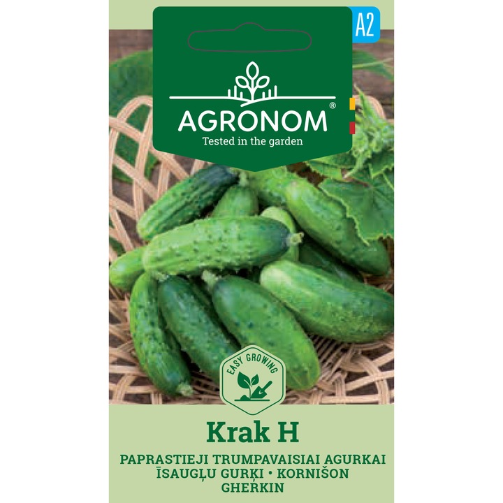 Castraveti Cornichon Krak H, Agronom, Seminte, Soi Semi Timpuriu, plic, 1 gram