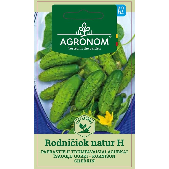 Castraveti Cornichon Rodniciok Natur H, Agronom, Seminte, Soi Semi Timpuriu, plic, 0.5 grame