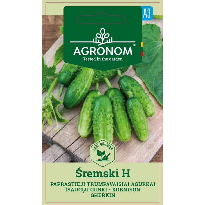 Castraveti Cornichon Sremski H, Agronom, Seminte, Soi Timpuriu, plic, 1 gram
