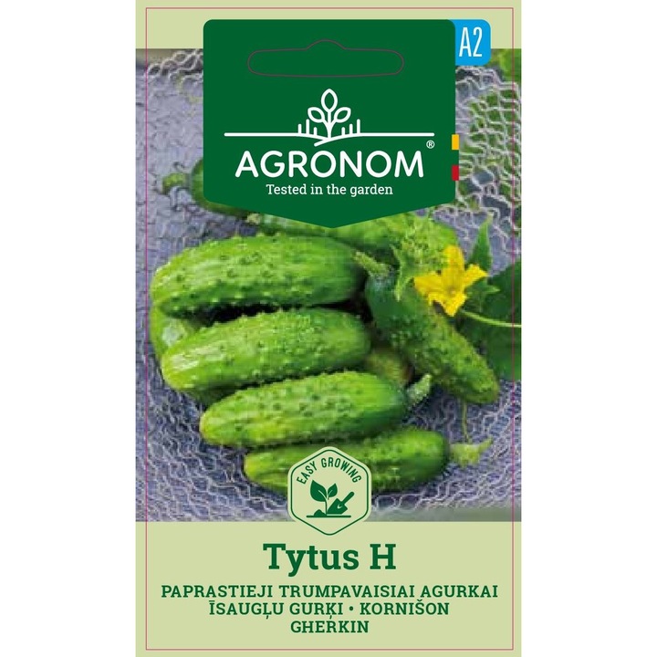 Castraveti Cornichon Tytus H, Agronom, Seminte, Soi Semi Timpuriu, plic, 0.5 grame