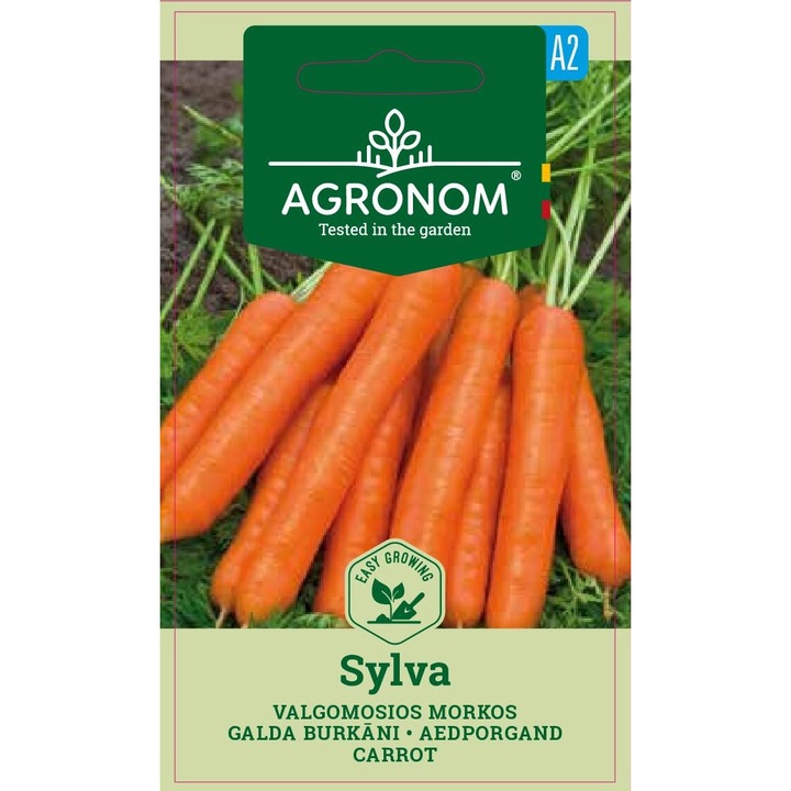 Morcovi Sylva, Agronom, Seminte, Soi Semi Timpuriu, plic, 3 grame