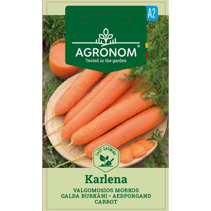 Morcovi Karlena, Agronom, Seminte, Soi Tarziu, plic, 3 grame