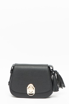Trussardi, Geanta crossbody de piele ecologica Boston, Negru Trussardi, Geanta crossbody de piele ecologica Boston, Negru