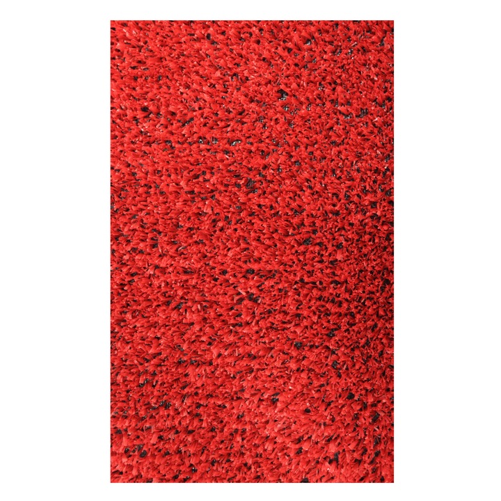 Килим от изкуствена трева, тип морава, червен, 100% полипропилен, 7 mm, 200x800 cm