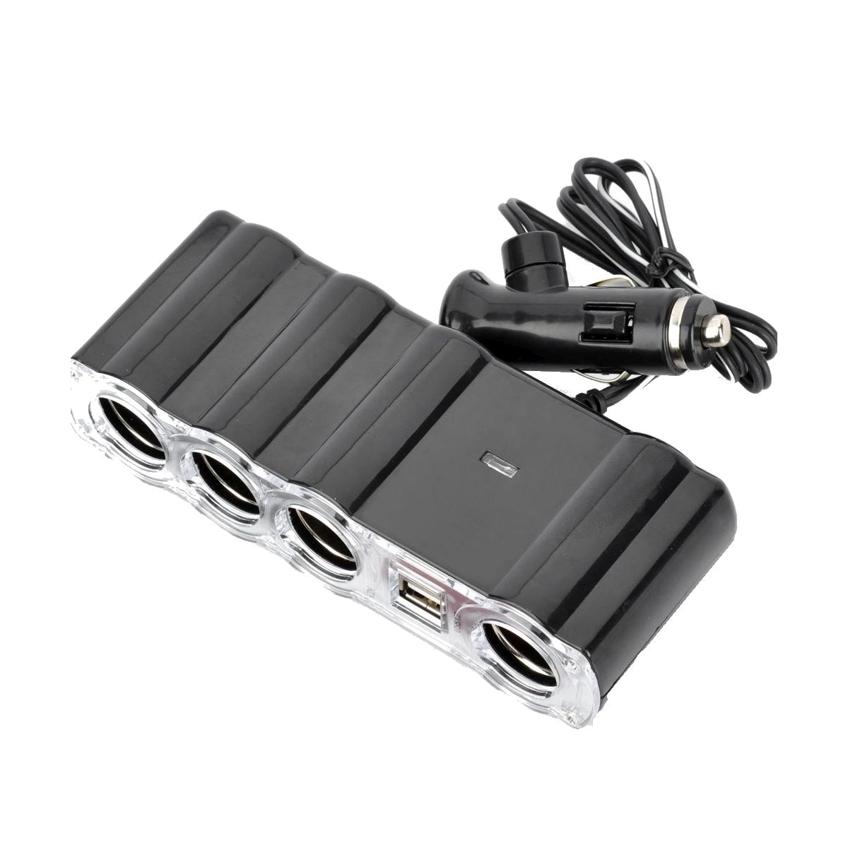 Prelungitor priza 4 cai auto si 2 USB