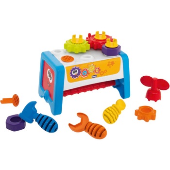 Jucarie Chicco 2 in 1 pentru Sortare si Stivuire Statia de Lucru a Mecanicului 12-36 luni Jucarie Chicco 2 in 1 pentru Sortare si Stivuire Statia de Lucru a Mecanicului 12-36 luni