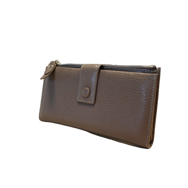 Portofel dama, Piele naturala, Hassion, model B04 Gri