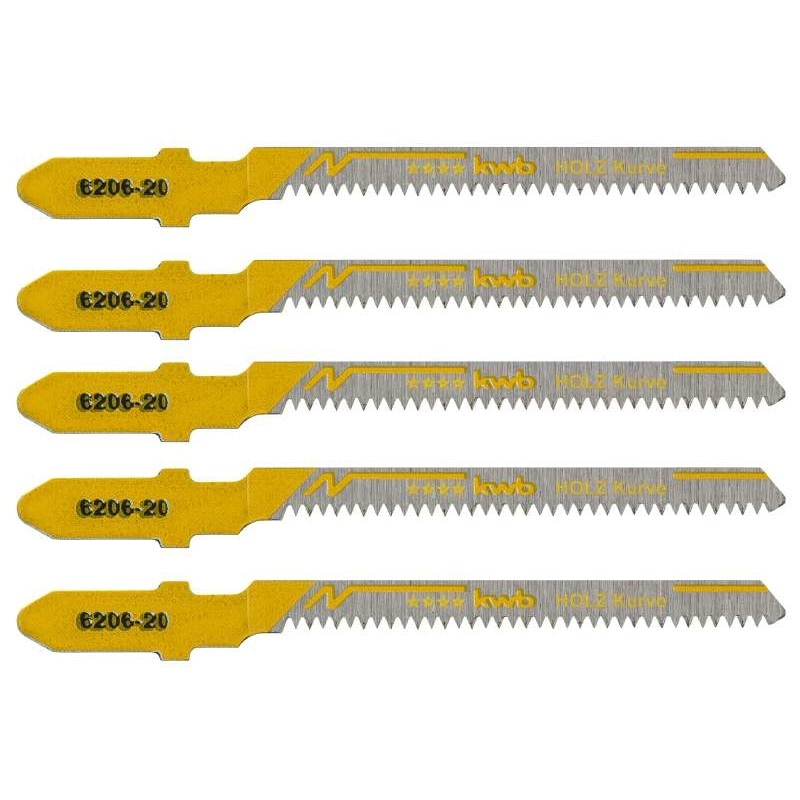 Set 5 bucati lame pendular 82/55 mm, HCS, taiere CURBAT, KWB Professional