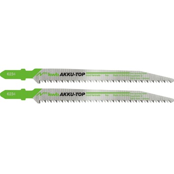 Set 2 bucati lame pendular 116/90 mm, HCS, dinti orientati in JOS, taiere FIN, KWB Professional, AKKU TOP Set 2 bucati lame pendular 116/90 mm, HCS, dinti orientati in JOS, taiere FIN, KWB Professional, AKKU TOP
