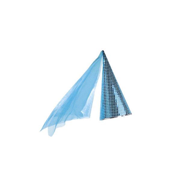 Palarie/Coif Zana, cu paiete si voal, bleu