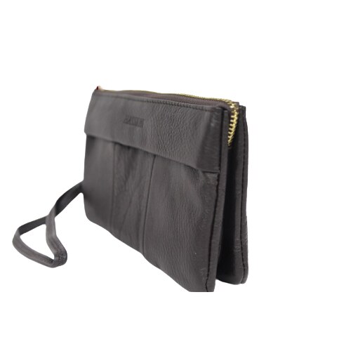 Portofel dama, din piele naturala,Hassion, 5025 Dark Brown