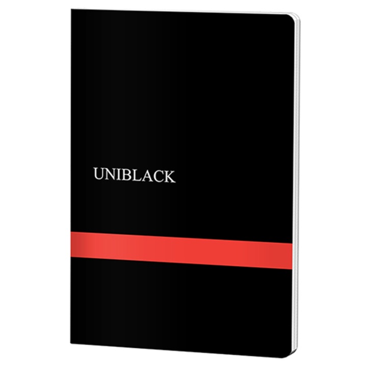 Caiet CAPSAT UNIBLACK, A4, 60file, Dictando, 70gr, fabricat in RO, rosu