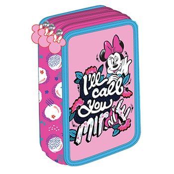 Penar MINNIE MOUSE, 3Fermoare, 20.5x12.5x6cm Roz Penar MINNIE MOUSE, 3Fermoare, 20.5x12.5x6cm Roz