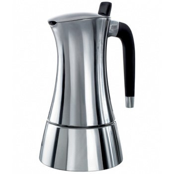Ibric pentru cafea Casa Bugatti, Milla, capacitate 3 cesti, aluminiu, maner ergonomic din nylon Ibric pentru cafea Casa Bugatti, Milla, capacitate 3 cesti, aluminiu, maner ergonomic din nylon