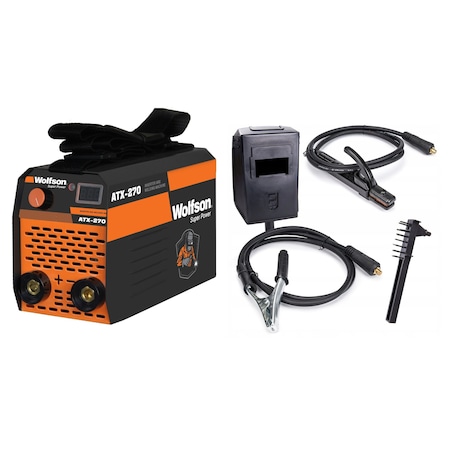 Aparat de sudura WOLFSON® ATX-270, MMA 120A, afisaj electronic LCD, Invertor tehnologie inalta