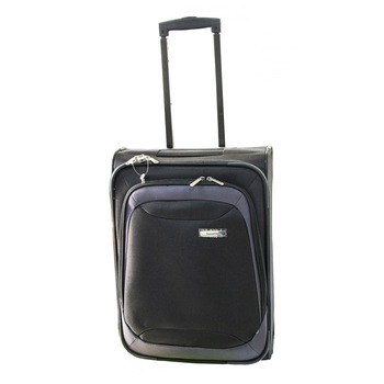 Troler textil travelite cabina, 51x36x20 cm, 37 L, Negru Troler textil travelite cabina, 51x36x20 cm, 37 L, Negru