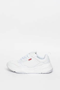 Levi's, Pantofi sport de piele ecologica Eastman, Alb, 11 Levi's, Pantofi sport de piele ecologica Eastman, Alb, 11