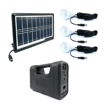 Set iluminat Interior elSales ELS-8017 panou solar cu 6 LED + 3 becuri LED SMD , portabil , autonomie 15 h Set iluminat Interior elSales ELS-8017 panou solar cu 6 LED + 3 becuri LED SMD , portabil , autonomie 15 h