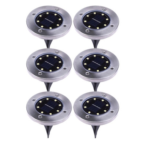 Set 6x Lampa Solara cu 8 Leduri SMD , Spot,Cu Incarcare Solara Rapida Si Eficienta in Cosum, Utilizare 10h, Rezistent La Vreme rea ,Gaia