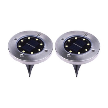 Set 2x Lampa Solara Tip Spot, GAIA, Pentru Gradina, 8x LED, Rezistent La Apa Si Interperii, Incarcare Solara Rapida ,Utilizare 8-10 ore Set 2x Lampa Solara Tip Spot, GAIA, Pentru Gradina, 8x LED, Rezistent La Apa Si Interperii, Incarcare Solara Rapida ,Utilizare 8-10 ore