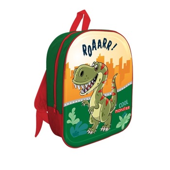Ghiozdan gradinita Dino 3D Portocaliu/Verde 32 x 26 x 10.5 cm Ghiozdan gradinita Dino 3D Portocaliu/Verde 32 x 26 x 10.5 cm