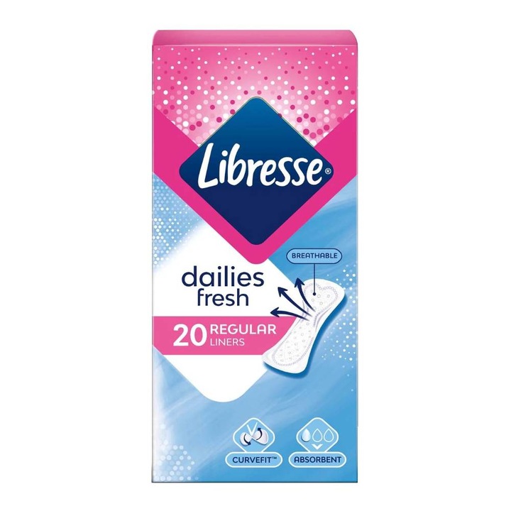 Absorbante zilnice Libresse Normal, 20 bucati