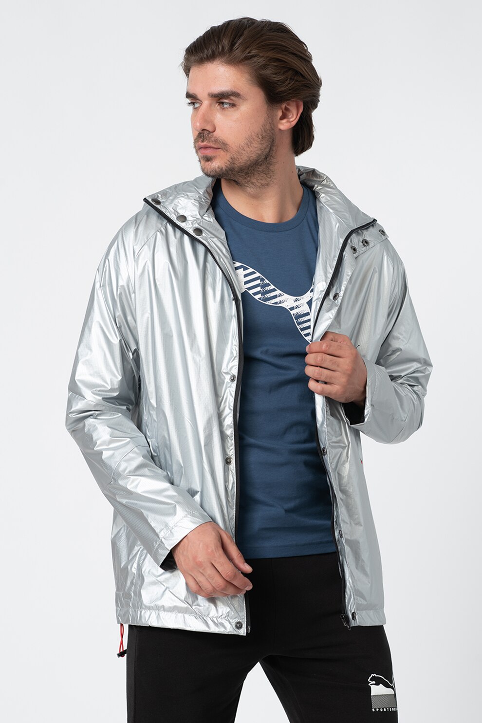 Puma, Jacheta cu aspect metalizat, Argintiu