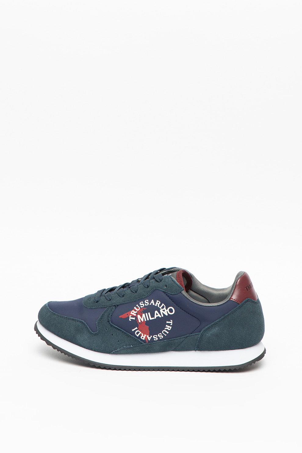 Trussardi , Pantofi sport cu insertii de piele Abax