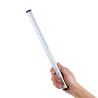 Lampa LED, Huerler® L1619, 15 led-uri puternice, fara fir, cu acumulator, cu buton on/off, mod SOS, senzor scuturare, pentru dressing, dulap de bucatarie, baie, hol, scari, camping, drumetii, portabila, 30 cm, lumina calda