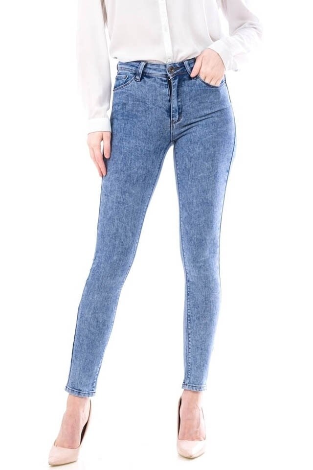 Blugi dama skinny dragajeans Zenda, Bleu