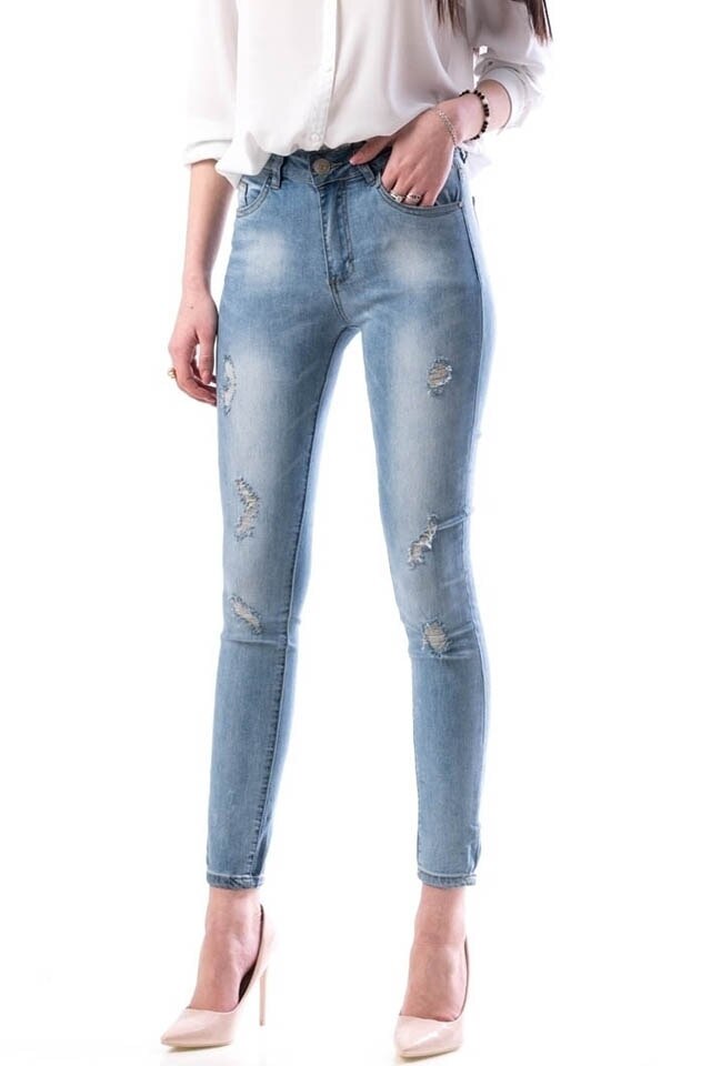 Blugi dama skinny meteora, Bleumarin