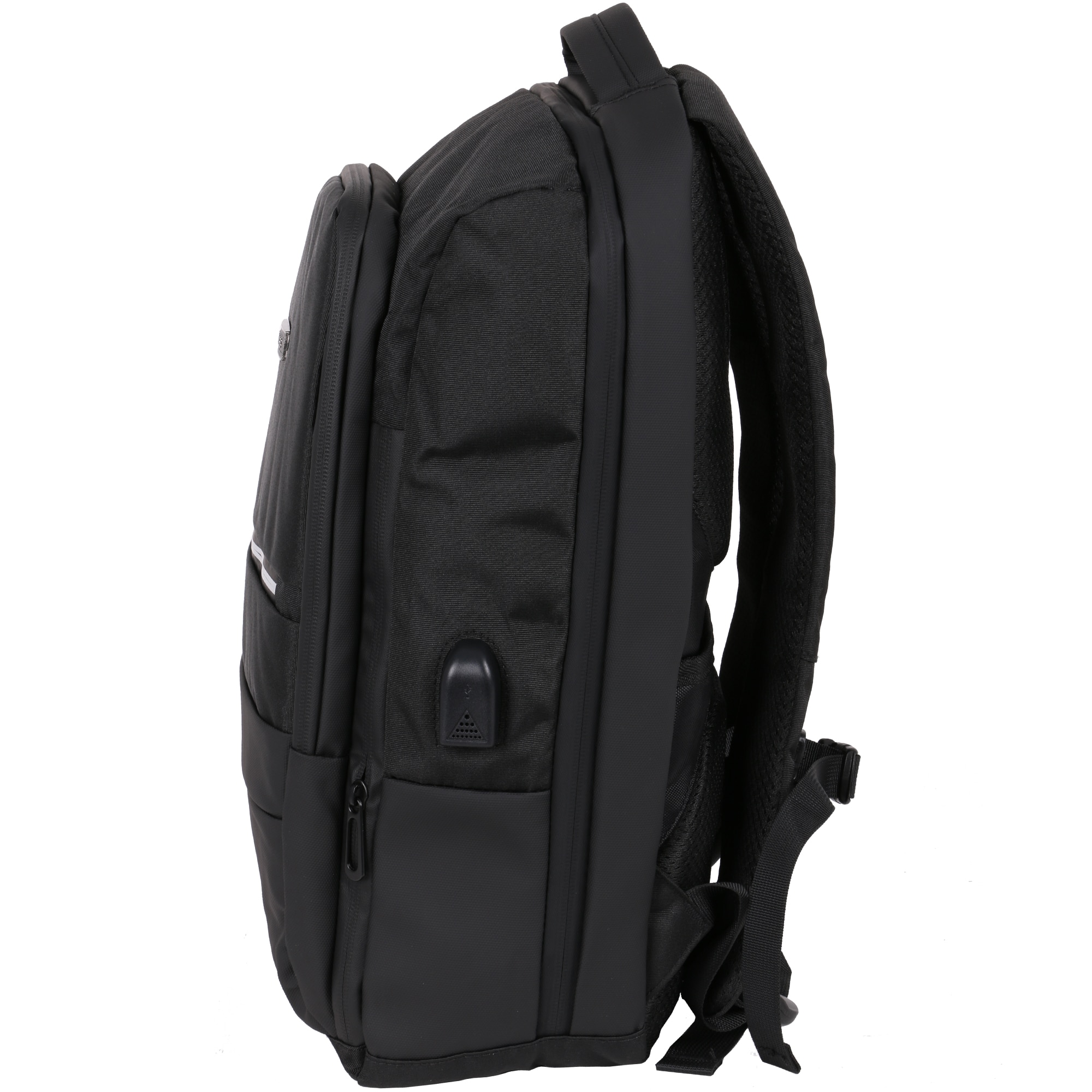 Rucsac laptop ROCS RC-7, 15.6", rezistent la apa, port USB, compartiment tableta, casual & calatorii, Negru