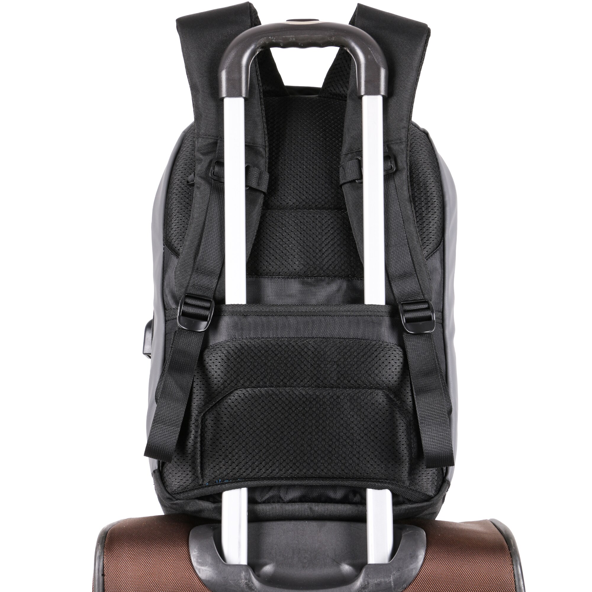 Rucsac laptop ROCS RC-7, 15.6", rezistent la apa, port USB, compartiment tableta, casual & calatorii, Gri