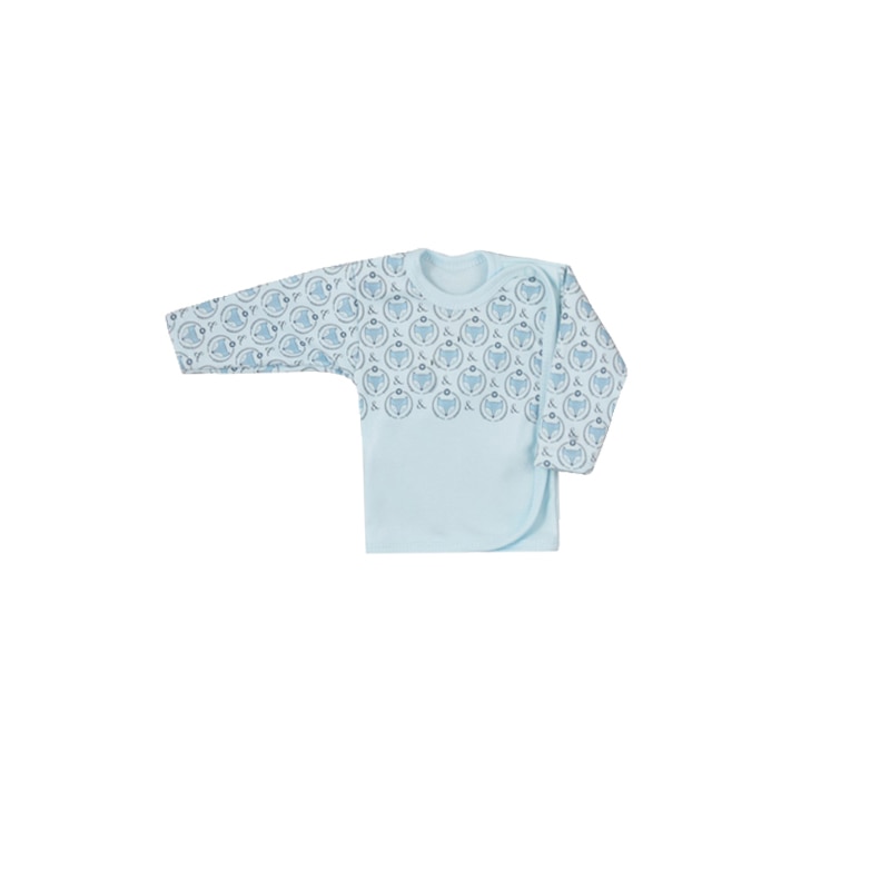 Bluza cu maneca lunga pentru baieti Lisek Koala 3880A, Albastru, 68 cm