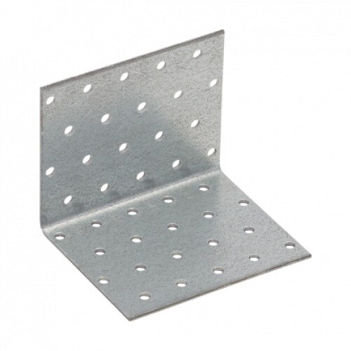 Coltar perforat pentru lemn, 80x80x100x2,0 mm
