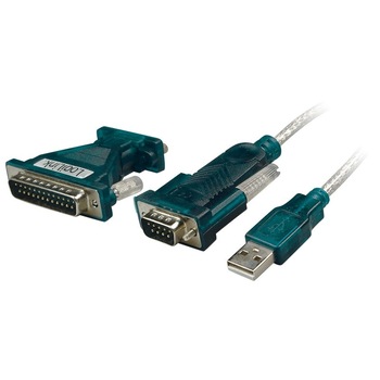 Adaptor USB la Serial 9 + 25 pin, T/T, Logilink UA0042A Adaptor USB la Serial 9 + 25 pin, T/T, Logilink UA0042A