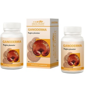 Supliment alimentar Ganoderma Dacia Plant 60 comprimate 1+1 Cadou Supliment alimentar Ganoderma Dacia Plant 60 comprimate 1+1 Cadou