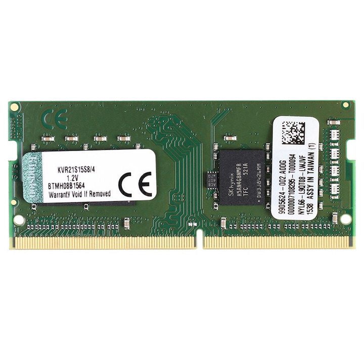 Kingston Laptop memória ValueRAM , 4GB, DDR4, 2133MHz, CL15, 1.2V