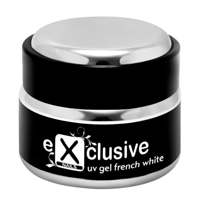 Geluri UV French White, Geluri Exclusive Nails, Gel UV French Alb 30 Gr.