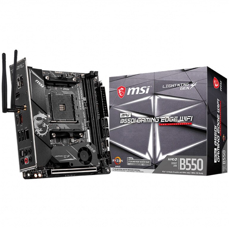Placa de baza MSI MPG B550I GAMING EDGE WIFI, Socket AM4