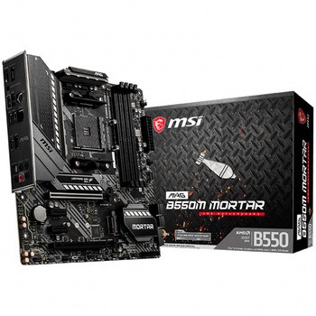 Placa de baza MSI MAG B550M MORTAR, Socket AM4 Placa de baza MSI MAG B550M MORTAR, Socket AM4