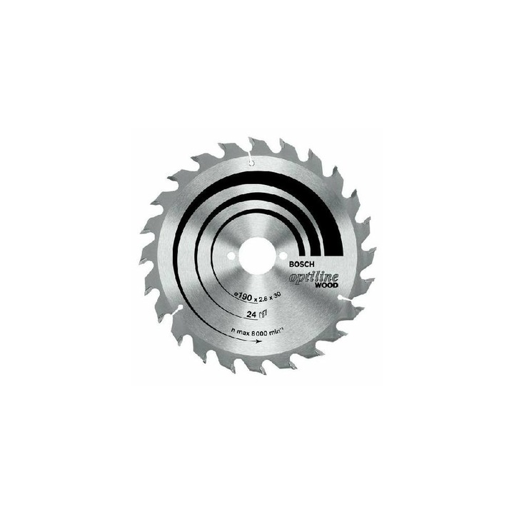 BOSCH Fűrésztárcsa fához 160 x 20/16 x 1,8 mm / 24T Optiline Wood ATB