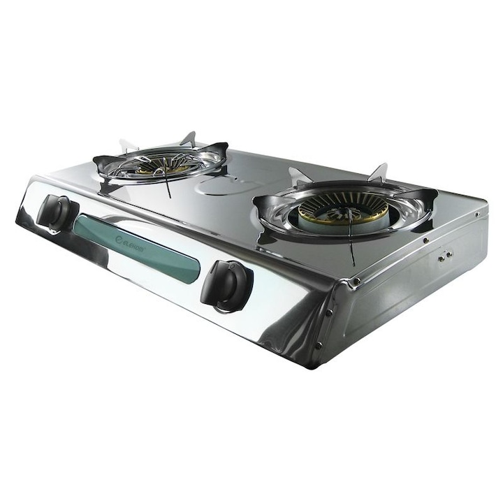 Plită electrică RAF R.8205, 2 ochiuri, 2000W, termostat reglabil, negru, 46x26.5x7cm
