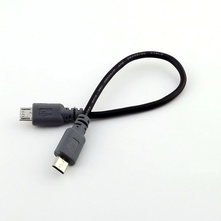 Kábel Digital One SP00127 Micro USB - Micro USB, 0,1 m, Micro USB - Micro USB, M/M, Adapter