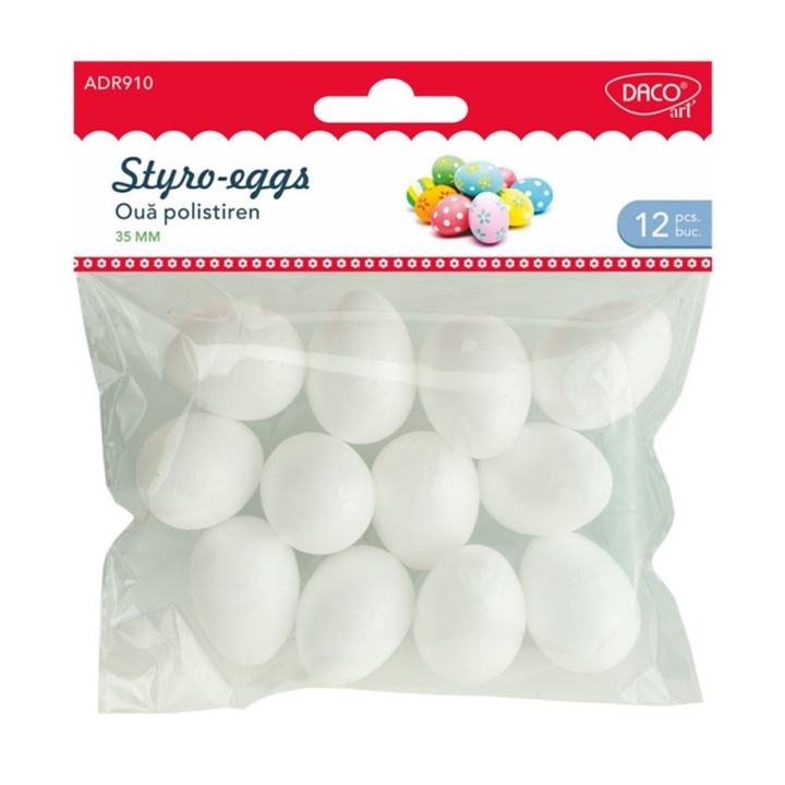 Accesorii craft - AD910 Oua polistiren 3.5 CM