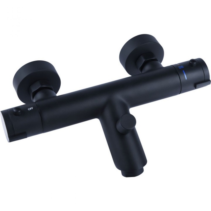 Baterie cada, termostata, Cornat NOIR ROUND