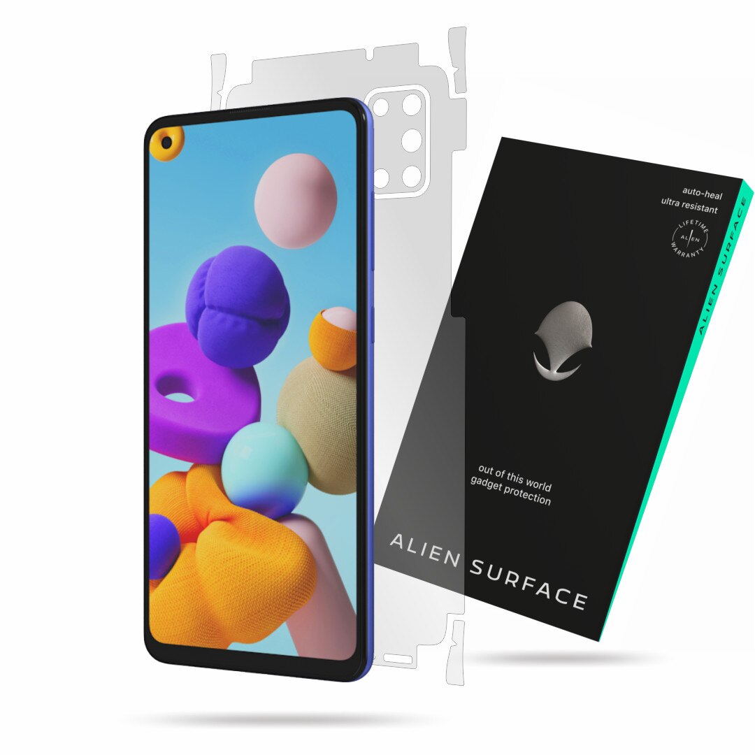 Folie Alien Surface, Samsung Galaxy A21s, protectie spate, laterale