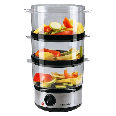 Aparat de gatit cu aburi Hausberg HB-1355, 7.2L, 400W