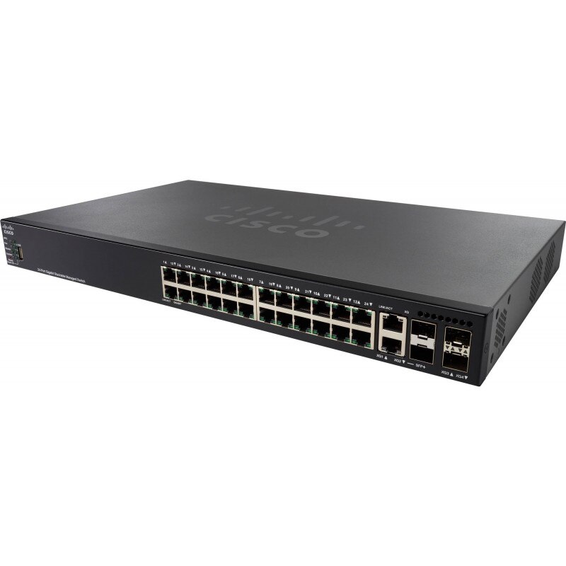 Switch Cisco, 24 Porturi 10/100/1000, Negru