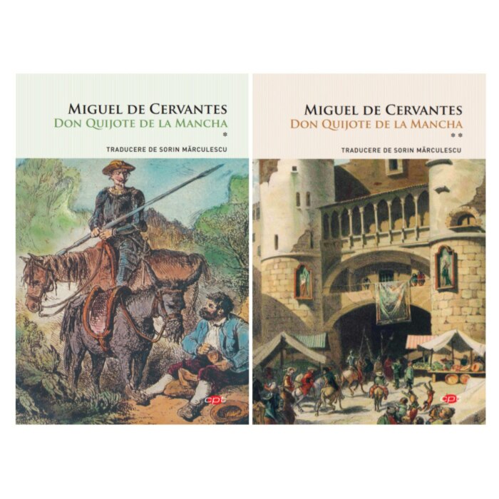 Set Don Quijote de la Mancha, Miguel de Cervantes (2 volume)
